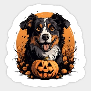 Halloween Australian Shepherd Dog #1 Sticker